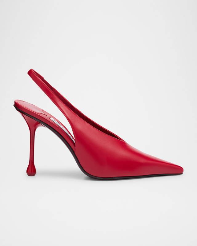 Isa Leather Slingback Pumps